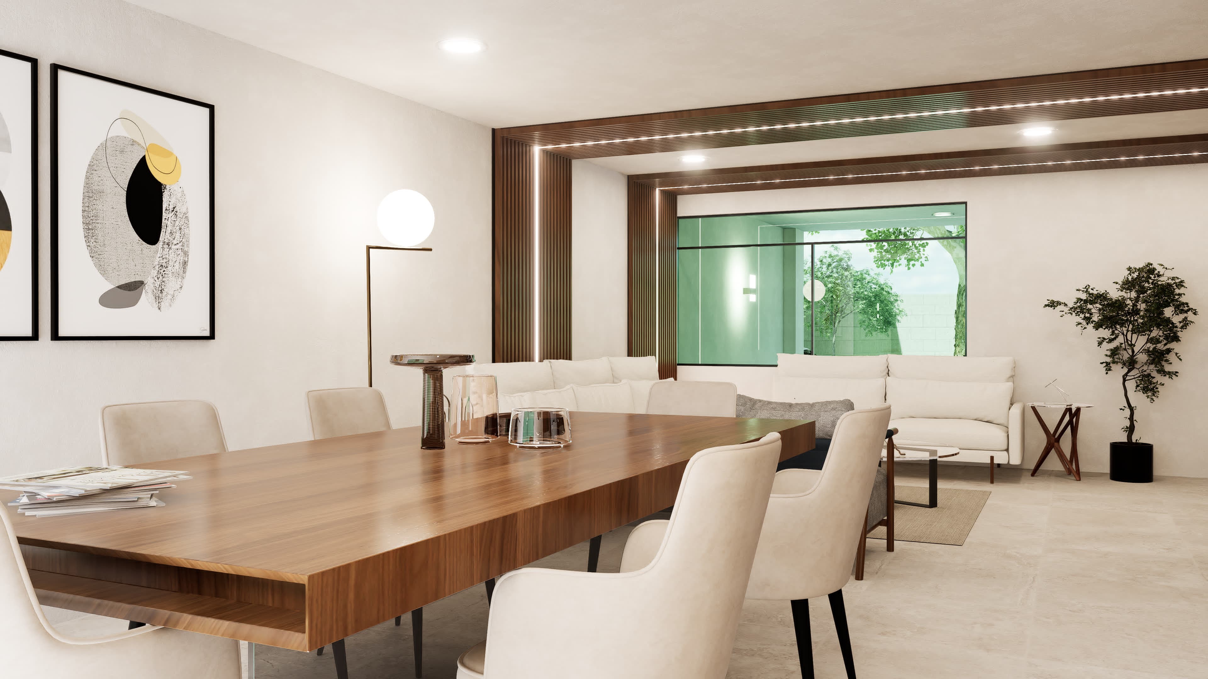 Sala y Comedor con detalle en madera de caoba y cedro, Cancel divisorio de madera, entre cocina y comedor, Cocina integral muy amplia, estufa, instalación para, lavavajillas y refrigerador con isleta, Estacionamiento techado para 3 camionetas grandes, Cuarto de lavado, Bodega, 1/2 baño, Recámara Principal con barandales de cristal, Terraza para la recámara Principal y con acceso del vestíbulo de planta alta.Baño principal y Vestidor, 2 recamaras mas (Ver Fotos)
