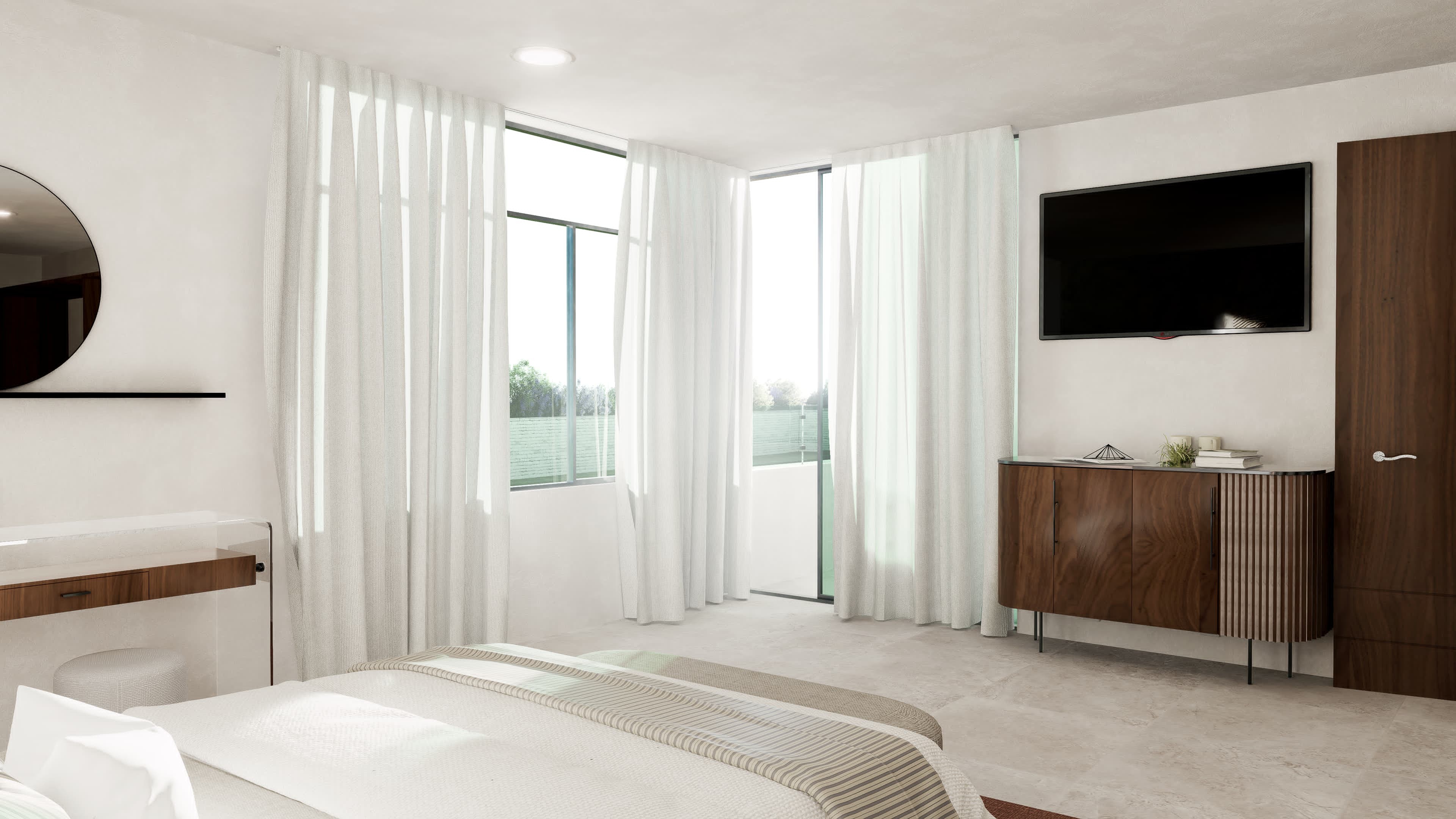 Sala y Comedor con detalle en madera de caoba y cedro, Cancel divisorio de madera, entre cocina y comedor, Cocina integral muy amplia, estufa, instalación para, lavavajillas y refrigerador con isleta, Estacionamiento techado para 3 camionetas grandes, Cuarto de lavado, Bodega, 1/2 baño, Recámara Principal con barandales de cristal, Terraza para la recámara Principal y con acceso del vestíbulo de planta alta.Baño principal y Vestidor, 2 recamaras mas (Ver Fotos)